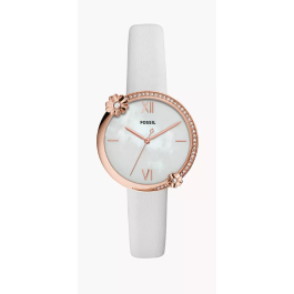 Watch strap Fossil ES4601 Leather White 14mm